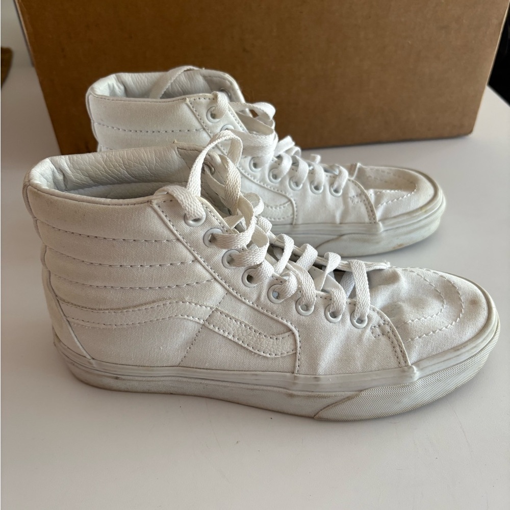 Vans White High-Top Sneakers